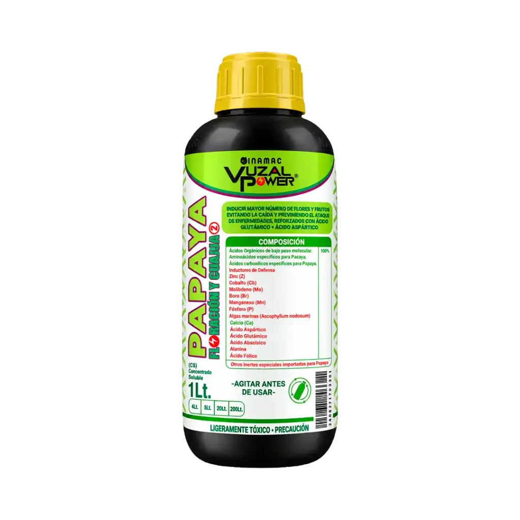 VUZAL POWER - PAPAYA FLORACIÓN Y CUAJADO - 1LT